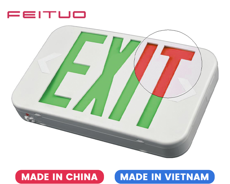 EZXTEU2BCWEM (EZCXTEU2BCWEM) - إشارة خروج LED ثنائية اللون صغيرة الحجم
